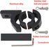 Motorcycle Mounting Bracket 4Pcs - Universal Clamp for 0.75" 1" 1.25" Horizontal Bull Bar Work Auxiliary Lights