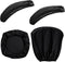 Waterproof PU Leather Office Desk Chair Seat Cover + Armrest Covers, Stretchable Rotating Computer Chair Slipcovers