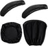 Waterproof PU Leather Office Desk Chair Seat Cover + Armrest Covers, Stretchable Rotating Computer Chair Slipcovers