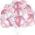 Pink and White Balloons - 90 pcs Latex Party Balloons for Wedding, Baby Shower, Birthday Decoration