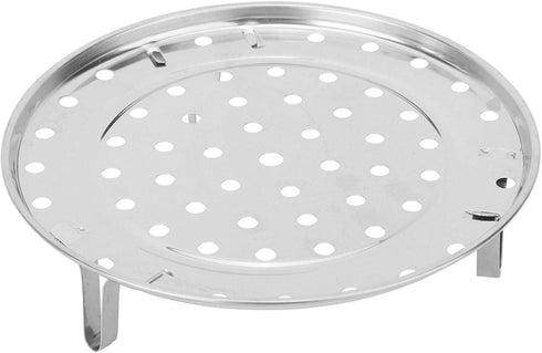 Stainless Steel Steam Holder, Round Steaming Tray Insert, Cooking Accessories for Pots, Pans, Crock Pots (20cm)