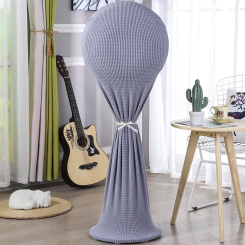 Floor Fan Dust Cover, Waterproof and Washable Sleeve for Household Pedestal Fan, Grey Protective Cover