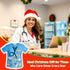 2025 JUESMOS Nurse Christmas Ornaments Thank You Nurse Ornaments for Christmas Tree Decorations Meaningful Xmas Tree
