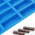 Mity Rain 2 Pack Silicone Caramel Candy Molds, 40 Cavity Narrow Rectangle Chocolate Bar Mold