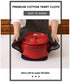 Joyhalo 4 Pack Black Pot Holders - Heat Resistant Terry Cloth Oven Hot Pads