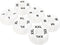 60 PC Clothing Rack Size Marks Dividers, White Plastic Round Ring Hangers XS S M L XL XXL for Retail Store