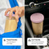 Dodoko Reusable Boba Cup with Straw, Iced Coffee & Smoothie Tumbler, 24 oz - Bubble Pink