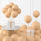 KALOR 12 Inch Beige Balloons, 3.2g/100 Pcs Thick Matte Latex Balloons for Party Decorations