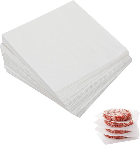 Parchment Paper Squares, 4x4 Inch, Set of 300, Nonstick Precut Baking Parchment for Burger Patty and Cookies
