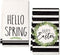ARKENY Easter Kitchen Towels - Green Wreath Dish Towels, 18x26 Inch, Ultra