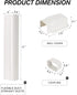 BEWAVE 9 Ft AC Line Cover Kit - 4" W Decorative PVC Tubing for Mini Split Air Conditioners and Heat Pumps