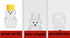 Cufarys 12 Pack 2oz (12) Honey Bear Bottle Bear Shape Clear Empty Honey Bottles Honey Jar with Screw Lid,Plastic Mini