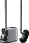 HAMITOR Toilet Plunger and Brush Set for Bathroom Cleaning with Extented Handle