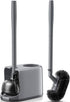HAMITOR Toilet Plunger and Brush Set for Bathroom Cleaning with Extented Handle
