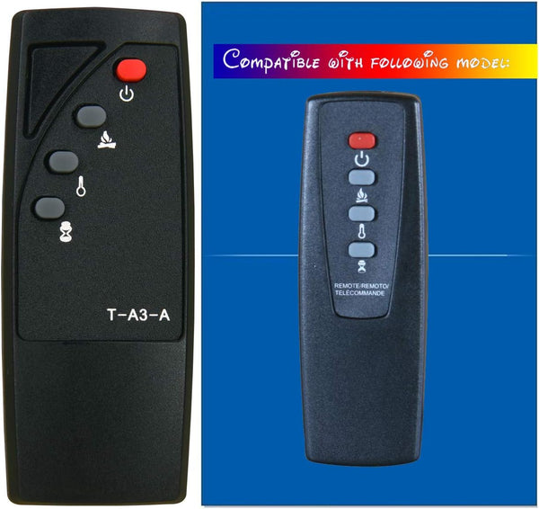 RCECAOSHAN Replacement Remote Control for Twin Star ClassicFlame Electric Fireplace Stove Heater