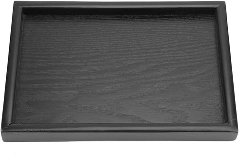 Solid Wood Serving Tray Rectangle Shape for Tea, Coffee, Drinks, Snacks, Meals, Breakfast, Dining Tableware (8.66 x