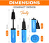Hand Air Pump for Balloons - 9" Portable Manual Balloon Pump for Inflatables, Pool Floats, Party Garlands