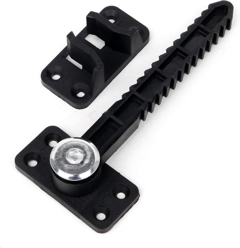 BQLZR 14x6cm Plastic Sectional Sofa Invisible Interlocking Connector Bracket with Hardware, Rotate 360 Degree (Pack of