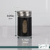 Black Salt Pepper Shakers, Retro Glass Spice Jars - Set of 2
