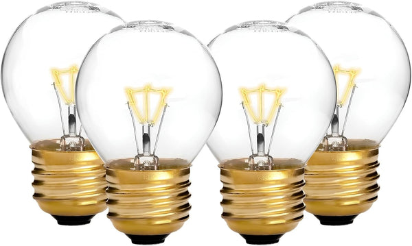 Oven Light Bulb - 40 Watt Appliance Bulb for Maytag GE Kenmore Whirlpool, 4 Pack
