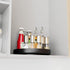 Ovicar 11 inch Lazy Susan Turntable Organizer, Black Rotating Spice Rack for Kitchen Countertop and Bathroom Storage