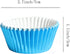 Blue-Foil Cupcake Liners, Standard Sized Paper Baking Cups for Parties and Weddings (Pack of 100)