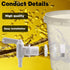 PERA 4 Pack Bottling Bucket Plastic Spigot - Replacement Spigot for Beer or Soda Homebrewing
