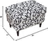 Eco-Ancheng Chair Cover Stretch Ottoman Cover Rectangular Storage Ottoman Slipcover Footrest Stool Covers Ottoman
