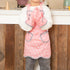 NEOVIVA Kids Apron and Oven Mitts Set - Cute Polka Dots Toddler Kitchen Linen Set for Play Kitchen Gift