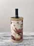 Supreme Housewares Ceramic Wine Chiller Pitcher, Majolica Style with Tuscan Design