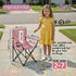 27 Emily Rose Kids Folding Beach Camp Chair with Cup Holder, Safety Lock & Matching Carry Case (Playful Hearts) Toddler