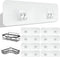 FGSAEOR 9 Pack Shower Caddy Adhesive Replacement Strips, Heavy Duty Clear Waterproof