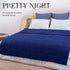 Weighted Blanket 48''x72''x12lbs Navy Blue Heavy Blanket for Adults, Comfortable and Cozy
