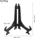 uxcell 7" Acrylic Plate Stands for Display Easels Stand Display Stand Acrylic Plate Holder for Card Easel Photo Frame Desktop Black 12Pcs