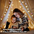 ChiRee 9.85Ft 20 20 String Lights Cute Pink Pompoms LEDs Rose Fairy Lights Garland Battey Operated with Timer Flower