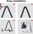 4 Pack 5 Inch Wall Mount Plate Display Hanger, Wall Easel Holder, Tabletop Plate Stand for Decorative Plates, Arts