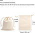 Tendwarm 20 Pieces Reusable Cotton Drawstring Bags, 5x7 Inches Muslin Sachet Bag for Party Wedding Storage