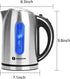 Aigostar Electric Kettle - 1.7L BPA Free Hot Water Kettle with LED Illumination, Auto-Shutoff & Boil-Dry Protection for