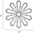 allydrew Non-Slip Insulated Silicone Carved Trivets - Flexible Floral Coasters & Pot Holders Set (3 Pcs)