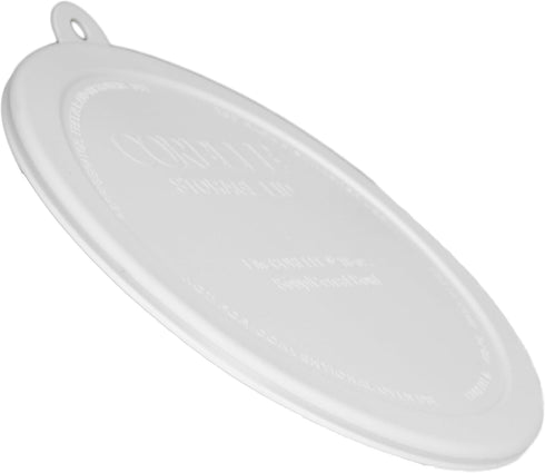 Corelle 418-PC White Cereal Bowl with Plastic Lid, 2-Pack
