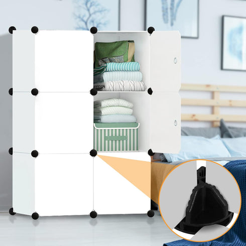 40 Pieces Plastic Storage Cube Connectors, Wire Cube Connectors for Modular Closet Storage Organizer (Black)