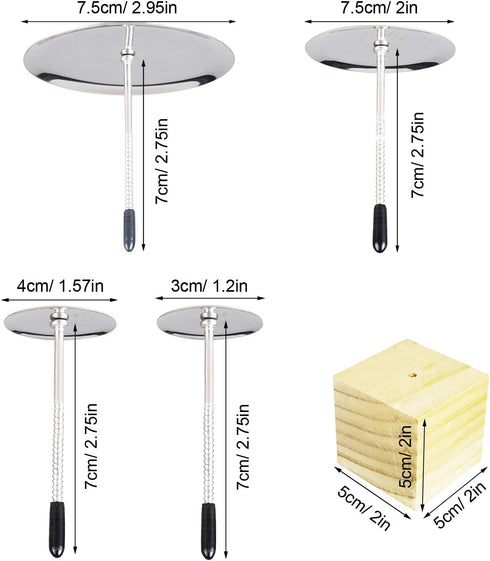 12 PCS Cake Decorating Supplies, Woohome 8 PCS Cake Flower Nail, 2 PCS Flower Lifters, 1 PCS Icing Dispensers