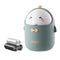 Cute Desktop Trash Can Wastebasket with 90 Trash Bags, Mini Countertop Garbage Can with Lid (Green)