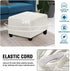 VIENLOVE Square Ottoman Slipcover Stretch Velvet Folding Storage Stool Furniture Protector Stretch Ottoman Cover