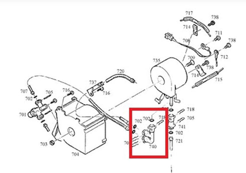 Fluid Connector F-form 66821 for Jura Thermoblock 2003, Coffee Machine Water Line, Steam Connection Joint