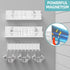 Umomi 3 Pack Magnetic Spice Rack for Refrigerator, Magnetic Shelf for Refrigerator, Movable Magnetic Basket is Used