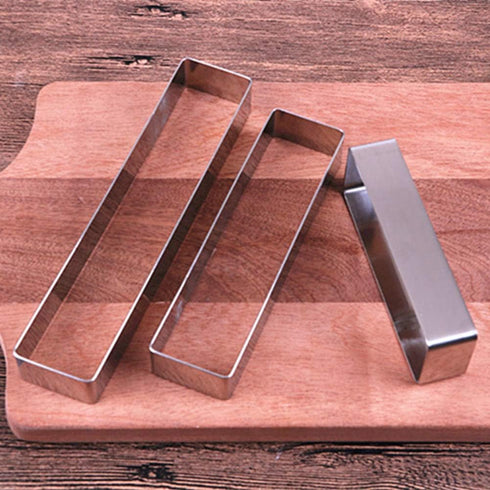Rectangular Cake Molds, Stainless Steel Mousse Ring, Rectangle Cookie Cutter, Mousse Cake Cutter Ring Mold for Home