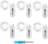 Fairy Lights CR2032 Battery Operated - 6.6Ft/2Meter 20 LEDs Micro Silver Wire String Lights, 6 Pack