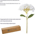 Kimura's Cabin 6pcs Faux White Hydrangea Flowers Bouquets for Home Table Centerpieces & Wedding Decoration