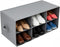 Sorbus Shoe Organizer Bin, 6 Section Cubby Shoe Shelves, Foldable Portable Detachable
